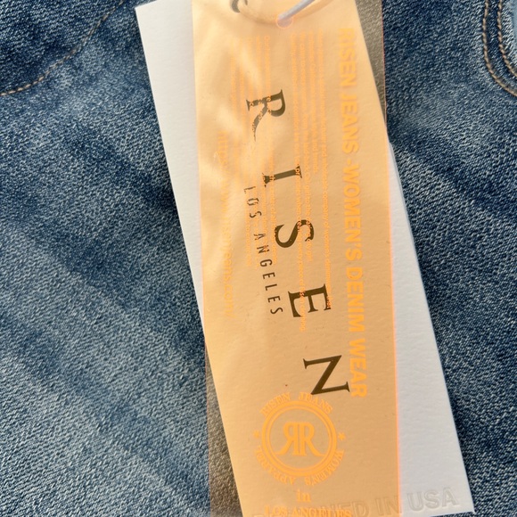 Risen Women's Boyfriend Jeans - Blue - Picture 5 of 8